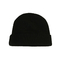 Chapeau d'alpaga de slouch de calotte tricoté par calotte noire faite sur commande de chapeau de ski de crâne d'hiver de crochet avec le logo de correction
