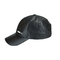 Chapeaux matériels en cuir noirs confortables de papa de sports avec la boucle en métal