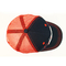 Coton personnalisé de bleu marine de chapeau de camionneur de 5 panneaux + maille rouge de polyester