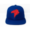 Logo en plastique plat d'Eagle de boucle de bleu marine de chapeaux de Snapback de bord de la taille 58cm