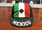 Les chapeaux de papa de sports de couleur de mélange ont adapté 5 secs aux besoins du client non structurés de panneau - les chapeaux convenables de chapeaux de sports de logo du Mexique d'impression spécial