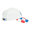 Chapeaux de golf faits sur commande de logo de broderie du CÆ 3d/casquette de baseball blanche de coton