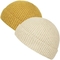 La plaine acrylique jaune tricotent la taille adulte de Beanie Hats With Short Brim