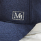 Bleu adapté aux besoins du client structuré a imprimé le logo réfléchi à séchage rapide de casquettes de baseball