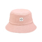 boucle en plastique de crochet de Bucket Hat With de long de bord de 7cm pêcheur de rose