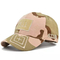 Chapeau militaire de pêche de bord de courbe de casquette de baseball de rétro armée réglable unisexe de camouflage