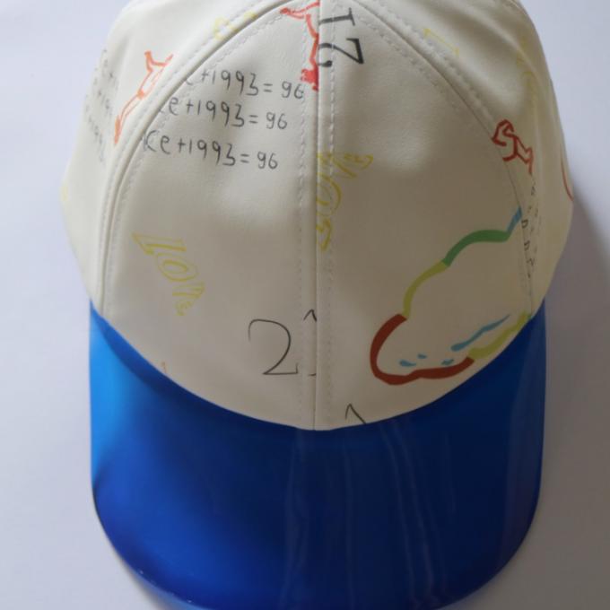 La mode Bill de plastique a imprimé le Headwear de protection de Sun de casquette de baseball pour l'été
