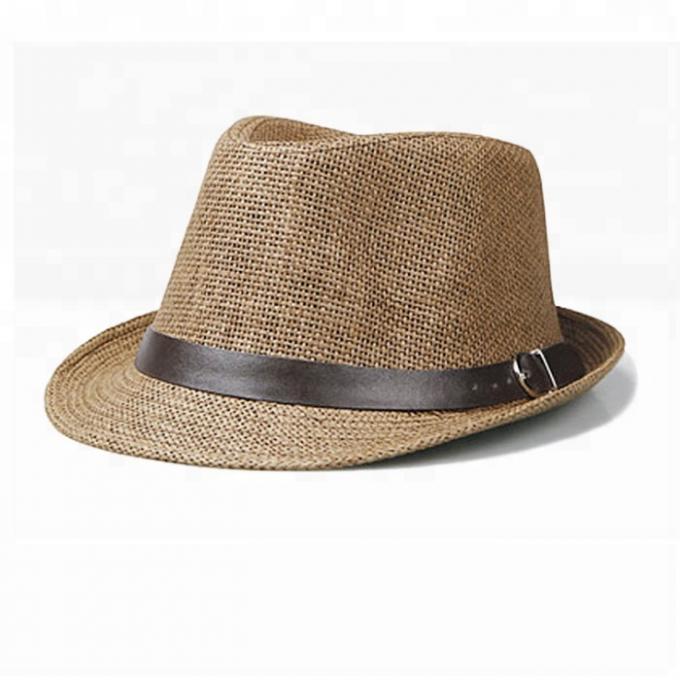 Chapeau de juzz d'homme du Panama, plage Trilby de Fedora de chapeau de paille de bord d'été