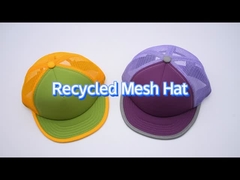 Haute durabilité Contraste de couture Cap de treillis à bord plat avec fermeture snapback