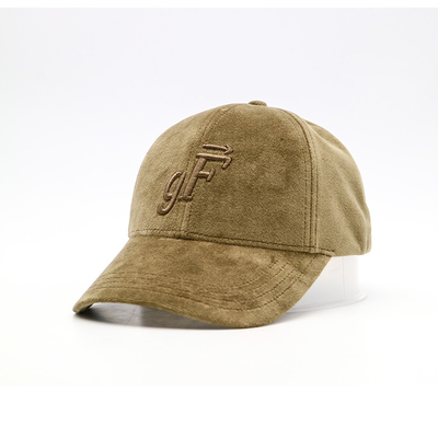 La couleur faite sur commande a brodé le matériel incurvé de coton de casquettes de baseball