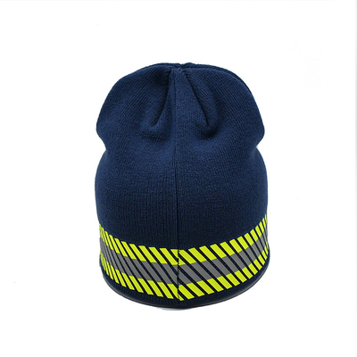 Logo Polyester Knit Beanie Hats fait sur commande pour la circonférence occasionnelle des occasions 58CM