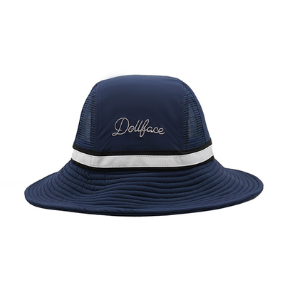 Chapeaux occasionnels du seau d'hommes extérieurs de blanc de sport fait sur commande en gros de Logo Polyesterr Unisex Hat Caps