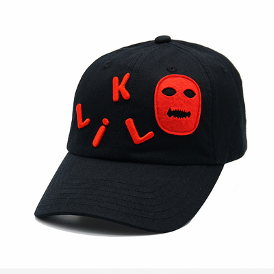 Profil non construit 6 panneaux bonnet de baseball avec couleur personnalisable et coutures renforcées