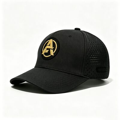 Chapeau de golf réglable léger et respirant avec broderie plate personnalisable pour le golf d'été