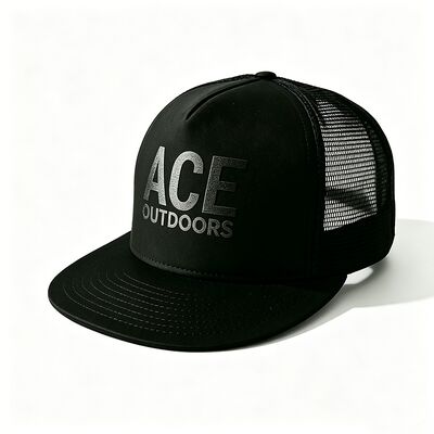 Logo d'impression à écran 5 Panneau Trucker Cap Unisexe Confortable Idéal pour toutes les saisons Coupe de tête légère réglable