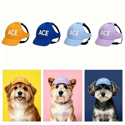 Matériaux non toxiques et respectueux de l'environnement Chapeau de chien élégant 50 grammes léger durable confortable pour les activités en plein air pour animaux de compagnie