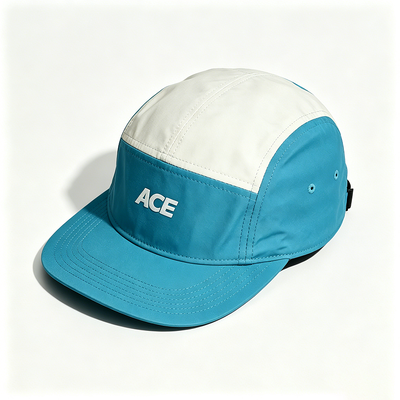 Chapeau de camping-car à 5 panneaux avec bandeau de sport en maille à bord plat, taille unique pour les activités de plein air