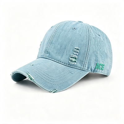 Chapeaux de sport 100% coton avec ceinture réglable et broderie plate pour un ajustement confortable