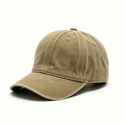 Chapeau de père de sport avec ruban intérieur 100% coton, boucle de fermeture métallique réglable et 6 panneaux de conception