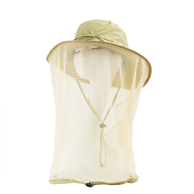 L'apiculture extérieure anti- de moustique de bord de chapeau large net principal à séchage rapide de Sun protègent anti- le chapeau respirable de maille de Sting