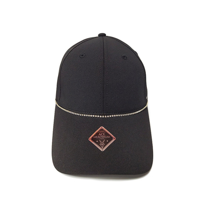 Chapeaux simples de golf de coton de sports en plein air de mode de casquette de baseball de noir de couleur