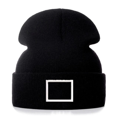 la broderie de 60cm tricotent le chapeau de Beanie Hats For Men Fluorescent