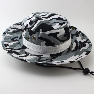 Camouflage militaire Mesh Boonie Bucket Cap For chassant augmentant s'élever