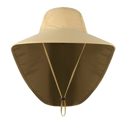 Nouveau pêcheur extérieur Hat pour pêche respirable UV Safari Hat de chapeau de pare-soleil de protection de cou d'été de femmes des hommes l'anti