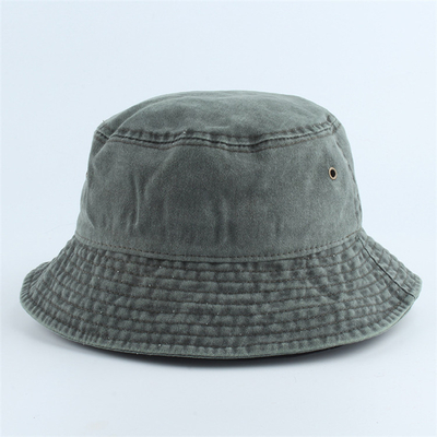 Pêche extérieure occasionnelle lavée de chapeau de seau de denim de toile de coton augmentant Safari Boonie Hat