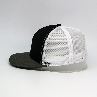 Coton 100% 6 adultes réglables de chapeaux de Snapback de chapeau de Mesh Hip Pop Flat Visor de panneau