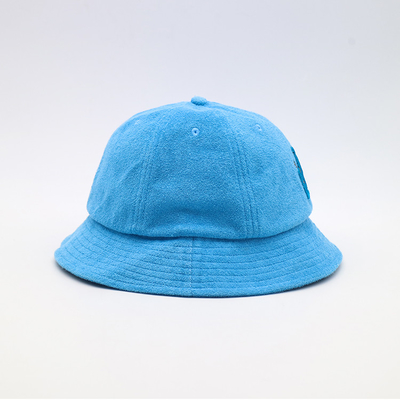 Chapeau unisexe bleu de coton de femmes d'hommes de Bucket Hat de pêcheur