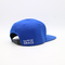 Couleur bleue de bord de Snapback de chapeaux de panneaux en plastique plats adultes de la fermeture 6