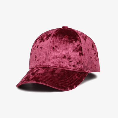 Couleur pourpre tissée par logo fait sur commande de broderie de casquette de baseball de bord de tissu de tache
