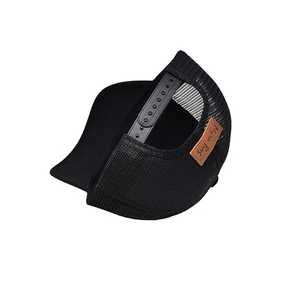 Casquette de camionneur adulte 58CM 6 panneaux logo personnalisé réglable en maille sergé de coton