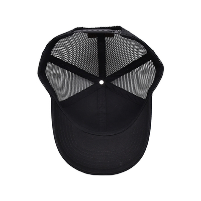 Casquette de camionneur adulte 58CM 6 panneaux logo personnalisé réglable en maille sergé de coton