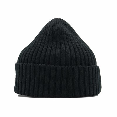 chapeau giflé tricoté chaud de 55cm Beanie Hats Winter Cuff Skull pour des femmes des hommes