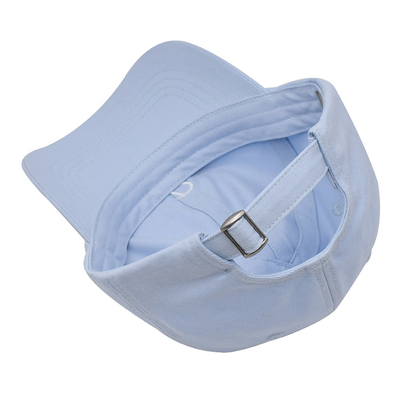 Tissu commun blanc simple réglable du panneau 56cm de la casquette de baseball 6
