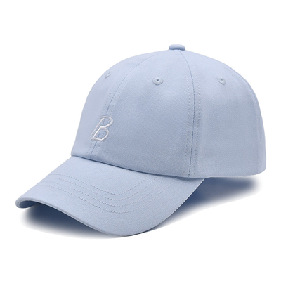 Tissu commun blanc simple réglable du panneau 56cm de la casquette de baseball 6