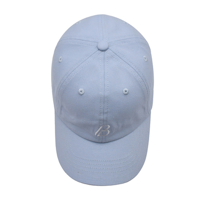 Tissu commun blanc simple réglable du panneau 56cm de la casquette de baseball 6
