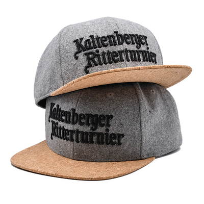 Chapeau unisexe de Snapback de 6 panneaux de bord de Gery 56cm de Snapback de chapeaux de rue plate de broderie
