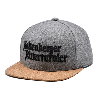 Chapeau unisexe de Snapback de 6 panneaux de bord de Gery 56cm de Snapback de chapeaux de rue plate de broderie