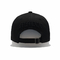 Logo 100% fait sur commande d'Embriodery du coton 5 de casquette de baseball noire de panneau