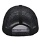 Correction faite sur commande Logo Mens Trucker Hats de sublimation de la maille 5 de panneau de chapeau noir de camionneur