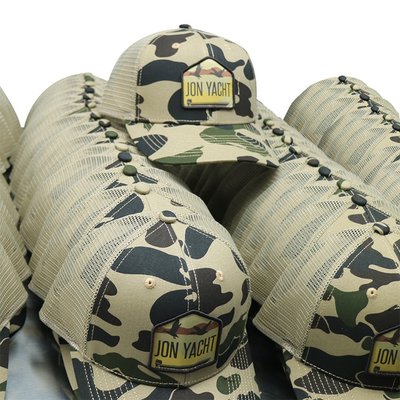 Gorra fait sur commande camouflent le logo fait sur commande de chapeaux tactiques de camionneur de Mesh Trucker Cap Curved Brim