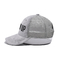 Gray Suede Trucker Hat 3d a brodé 5 le panneau Mesh Cap