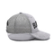Gray Suede Trucker Hat 3d a brodé 5 le panneau Mesh Cap