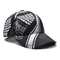 Chapeau 100% de base-ball fait sur commande d'impression de sublimation de casquette de baseball noire de polyester plein