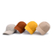 Chapeaux 100% non structurés classique solide de papa de panneau de casquette de baseball de panneau du polyester 6 six