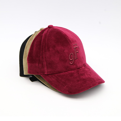 Casquettes de baseball incurvées unisexes brodées de bord avec le logo 3D