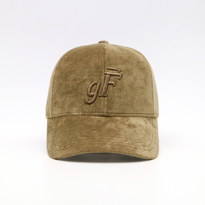 La couleur faite sur commande a brodé le matériel incurvé de coton de casquettes de baseball